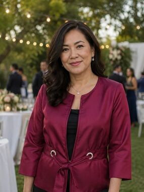 Liz Elana Magenta Blouse